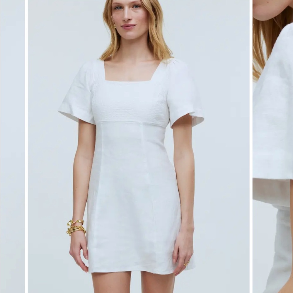 Madewell Square Neck linen minidress